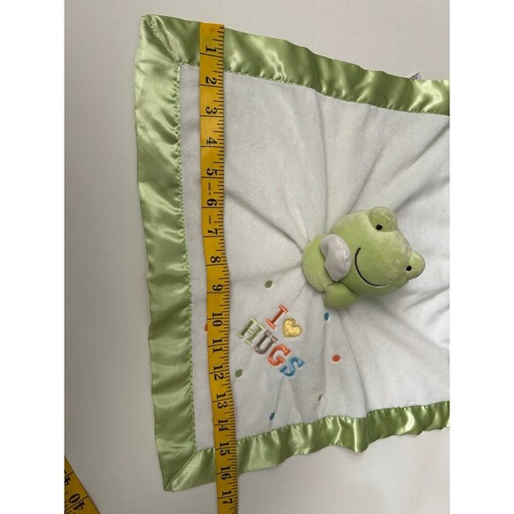Carter's Frog Plush I Love Hugs Baby Soother Rattle Security Blanket Lovey - Picture 6 of 7